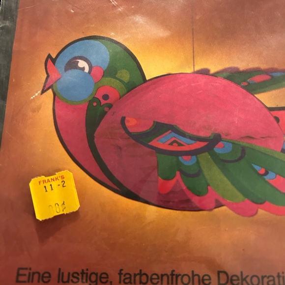 VTG Paper Honeycomb Hanging Bird decoration. Made in West Germany. Sealed. - Picture 4 of 10